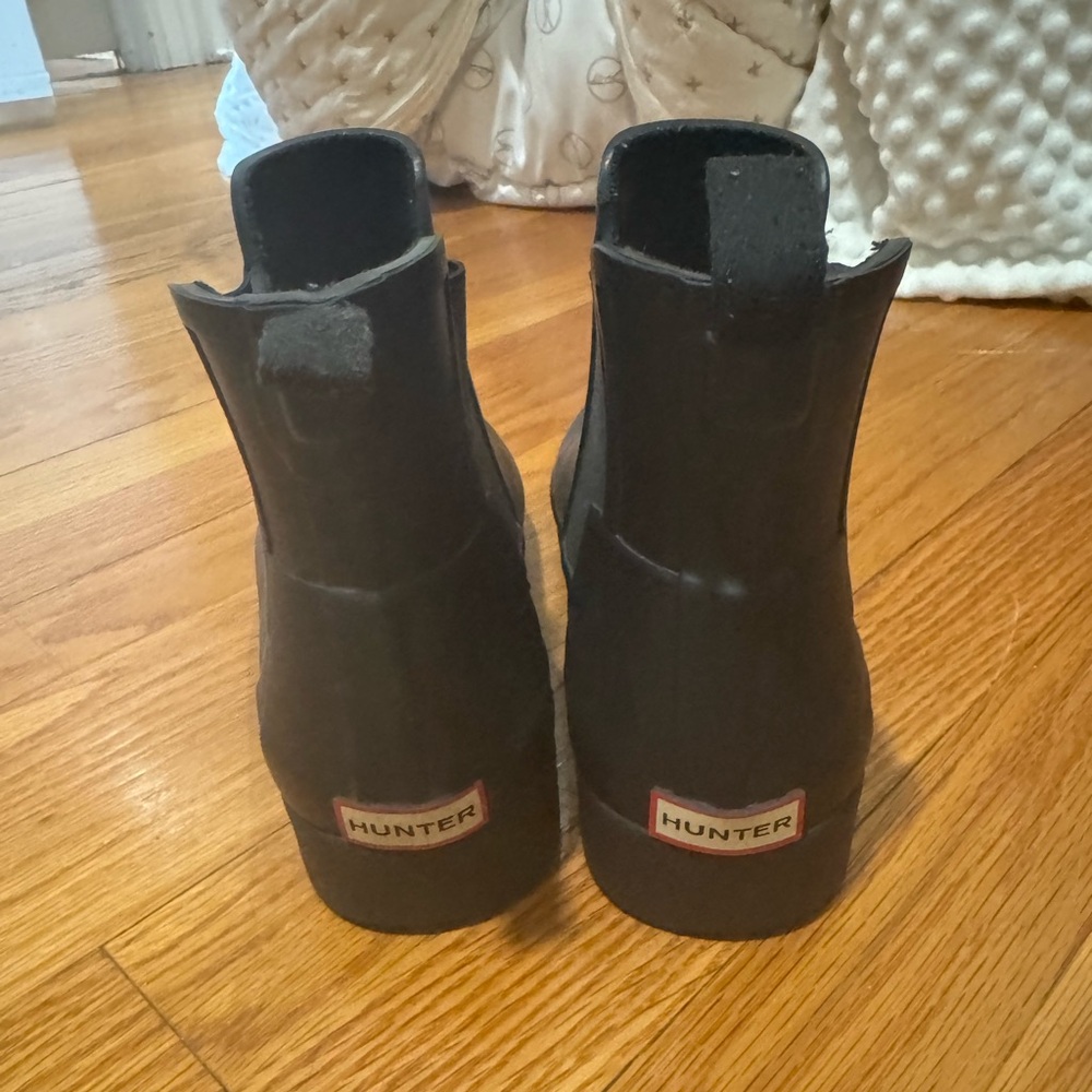 Hunter Black Chelsea Rain Boots
